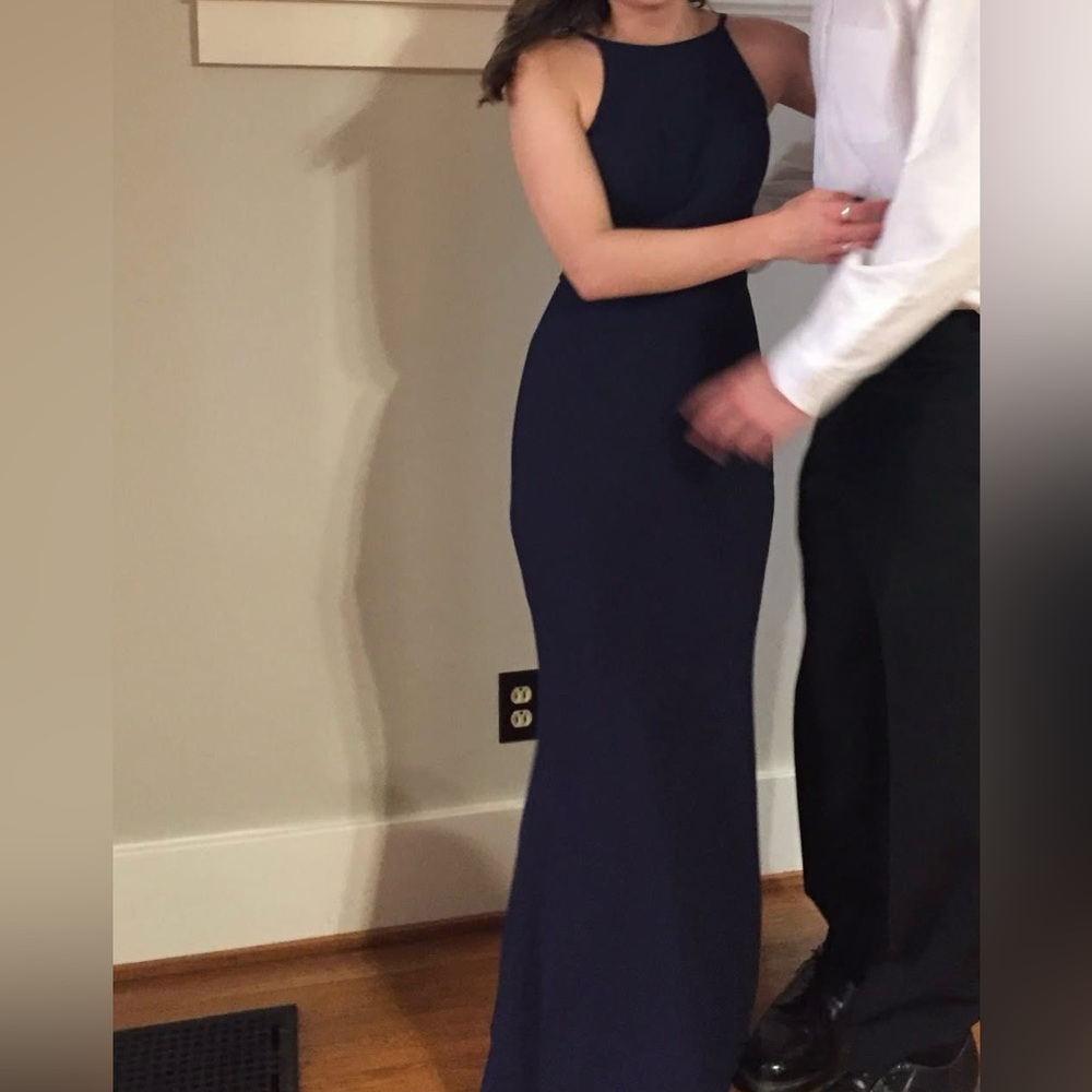 Navy blue formal dress